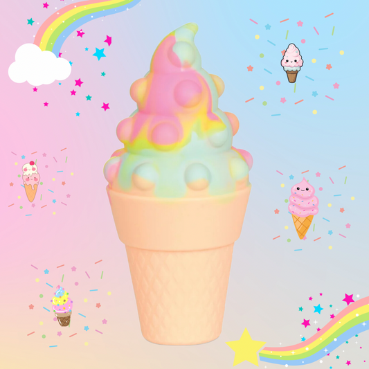 Rainbow Sherbet Popper Cone