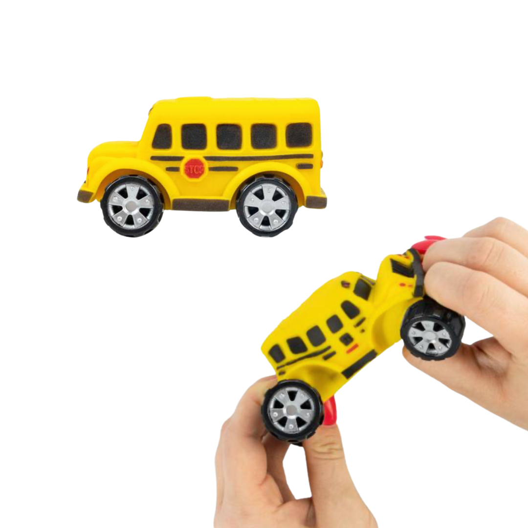 Keycraft Stretch Wheels Sensory School Bus