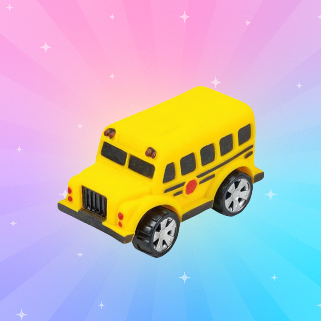 Keycraft Stretch Wheels Sensory School Bus