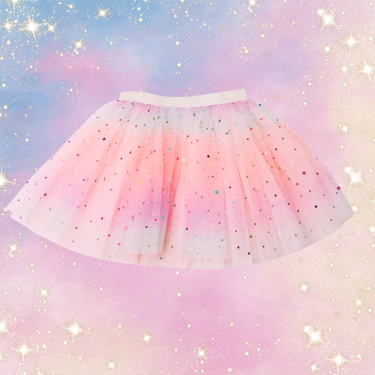 Cotton Candy Moon and Stars Tutu