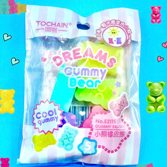 Tiny Gummy Bear Erasers