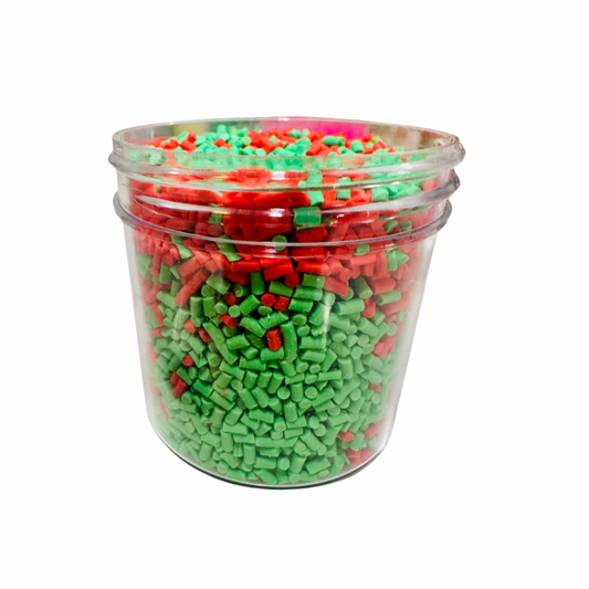 Christmas Green and Red Polymer Sprinkles