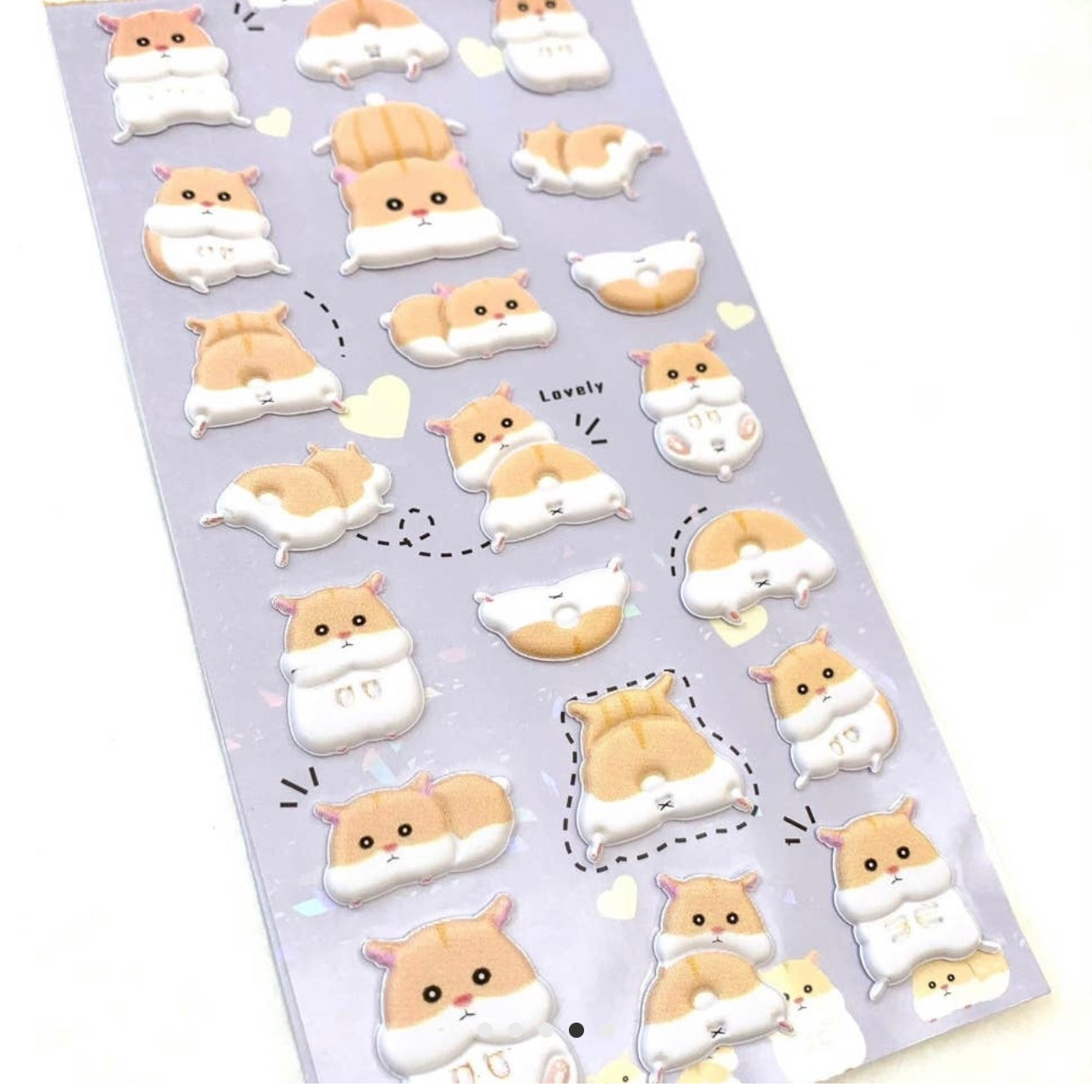 Puffy Hamster Stickers