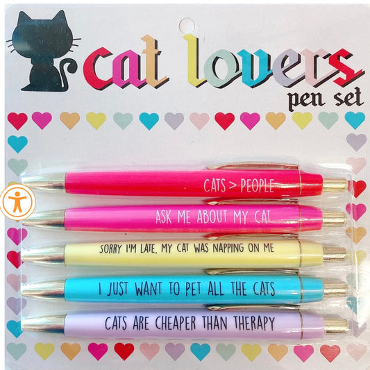 Fun Club Cat Lovers Pen Set