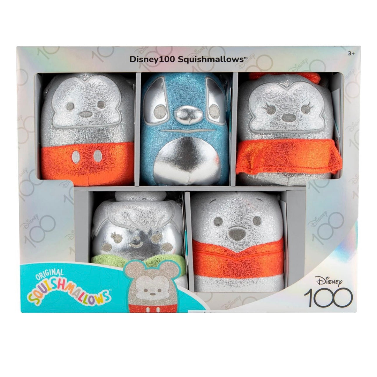 Disney 100 5” Original Squishmallows 5 Pack