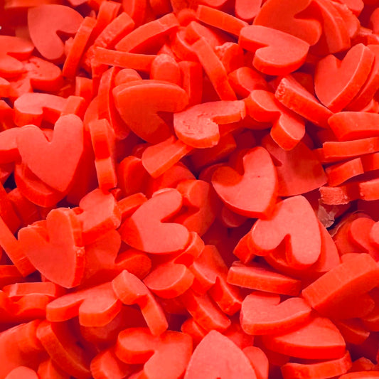 Red Heart Polymer Sprinkles