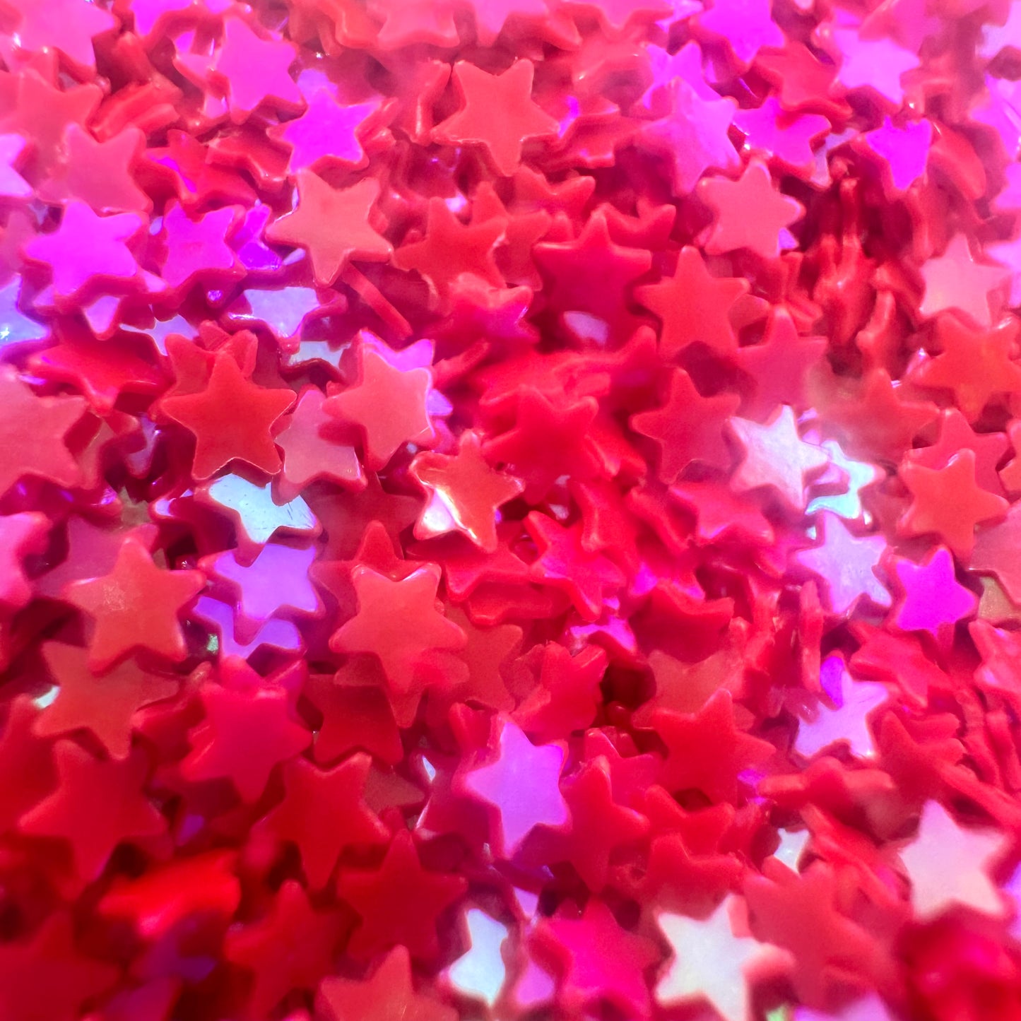 Red Star Glitter Sprinkles