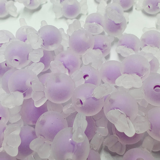 Transparent Frosted Candy Shaped Beads