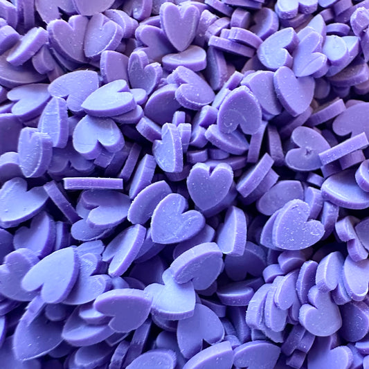 Purple Heart Polymer Sprinkles