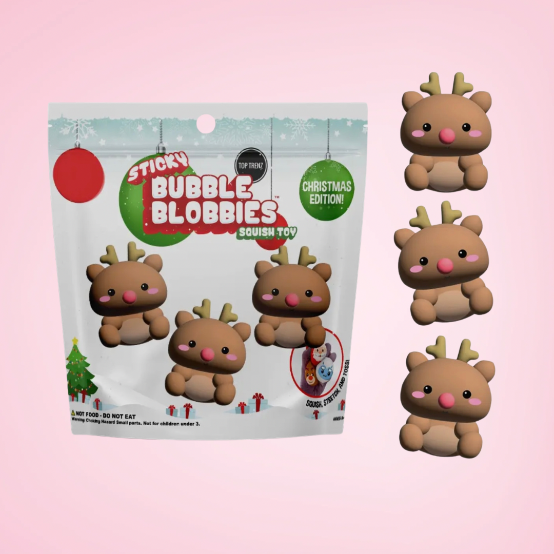 Sticky Bubble Blobbies - Reindeers