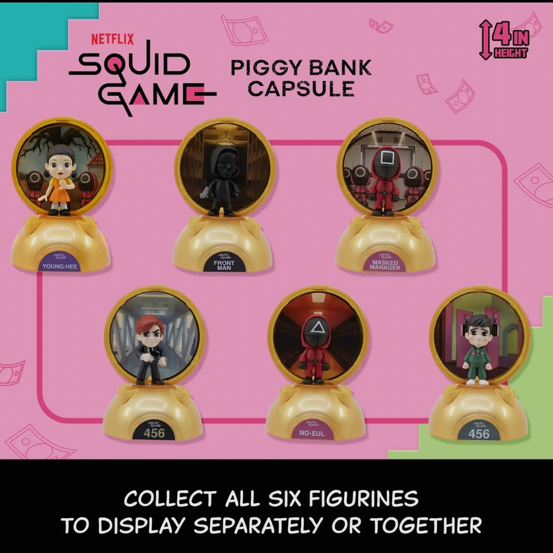 Squid Game Piggy Bank Capsule Blind Box Mystery Capsule