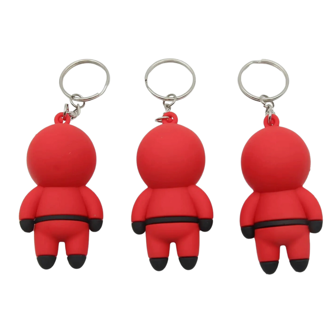 Squid Game 3D Keychains with Handle