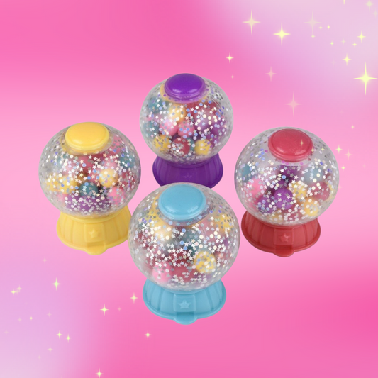 New 3.5” Squeezy Bead Gumball Machine Squishy