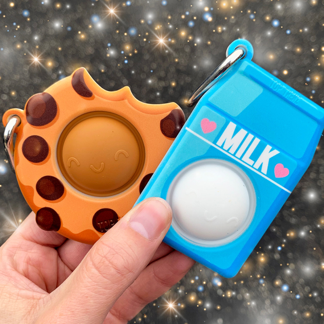 OMG Mega Pop Best Friend Keychains - Milk & Cookies