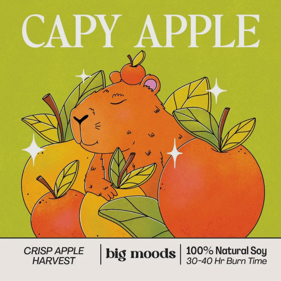 Capy Apple Soy Candle - Crisp Apple