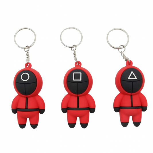 Squid Game 3D Keychains with Handle