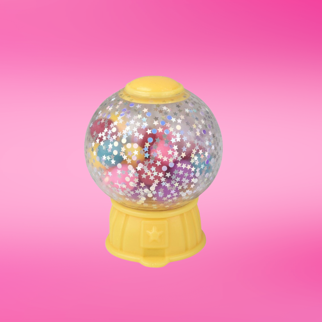 New 3.5” Squeezy Bead Gumball Machine Squishy