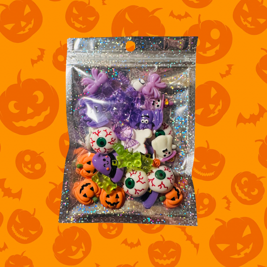 Mixed Halloween Themed Charm Bag