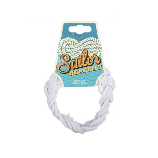 7.75" Sailor Bracelet-White