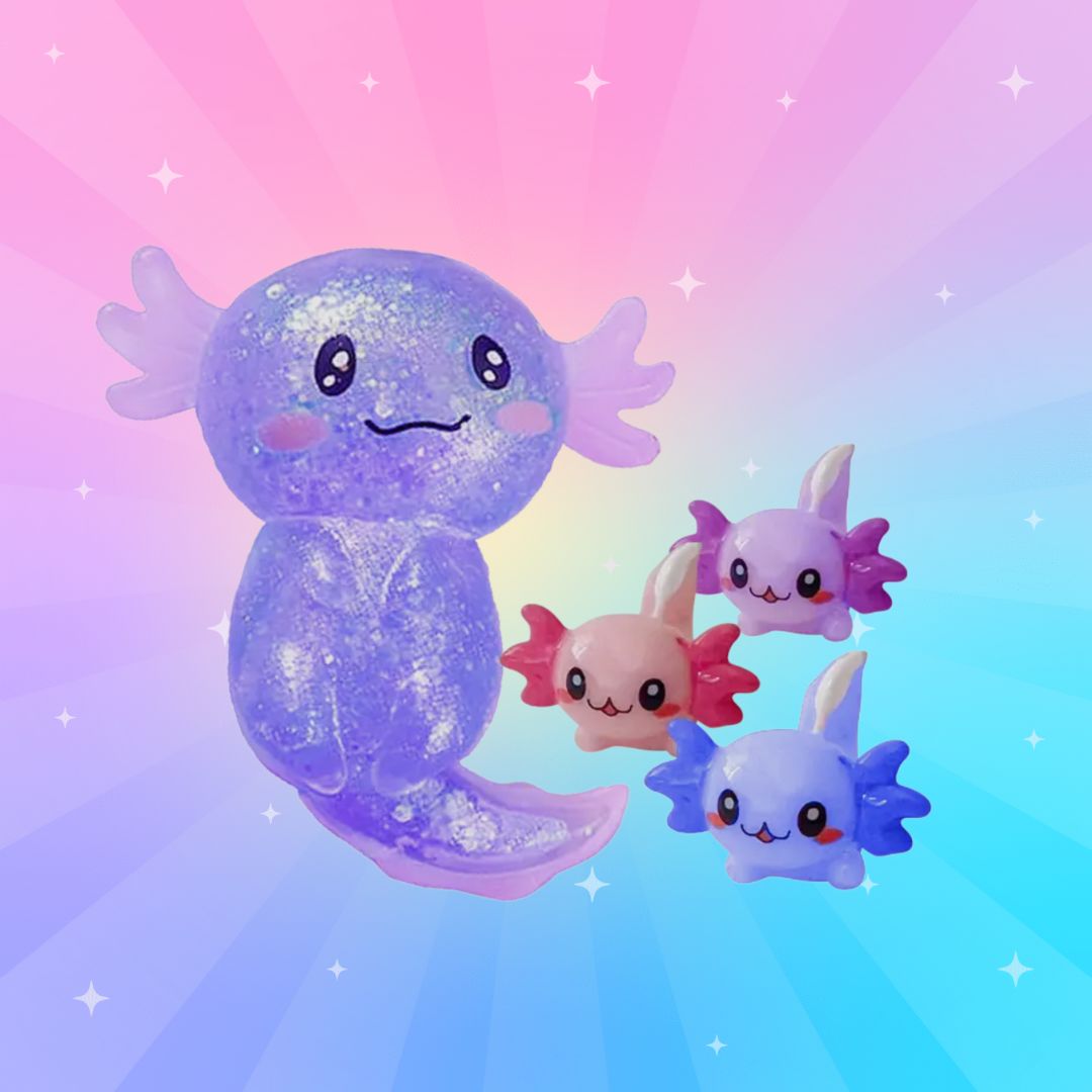 Zorbitz Squishy Axolotl with Babies Inside